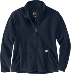 Carhartt Women's 106419 Women's Full-Zip Relaxed Fit Fleece Jacket Medium Navy