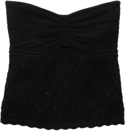 AE Cropped Crochet Tube Top