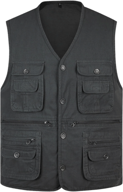 Fishing Vest for Men Outdoor Lightweight Utility Casual Outerwear Golf Safari Travel Photo Jackets with Multi Pockets A# Army Green 5X-Large