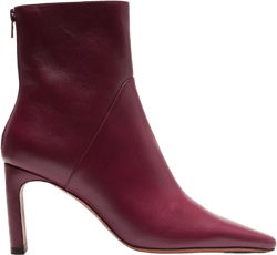 Italian Leather High-Heel Ankle Boot
