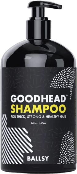 Ballsy Goodhead Shampoo, For Thick, Strong and Healthy Hair, with Tea Tree Oil, 16 Fl oz