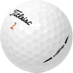 LostGolfBalls - Titleist Velocity Golf Balls in Pristine Condition, 2023 Year Model, Like New Quality, No Logos, No Player Markings, Recycled Used Golf Balls, Perfect Condition, White 48