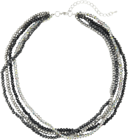 Noessla Multi-layer Crystals Beaded Choker Necklace for Women Colorful Boho Statement Necklace Trendy Costume Party Jewelry Mothers day Gifts for Mom