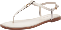 Coach Women's Jessica Thong Sandal Chalk 6.5