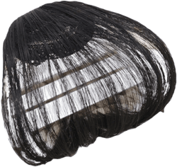 Gaweb Wig, Women Fake Hair Clip Air Bangs Natural Looking Hairpiece Full Thin Neat Fringe Extension Hairpiece - Black Brown No Sideburns