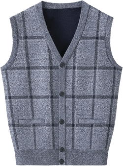 Sweater Vest Men Argyle Color Block Fall Pullover V Neck Sleeveless Fashion Casual Loose Knitted Jumper Tops Comfort Sweaters Z0125a-grey XX-Large