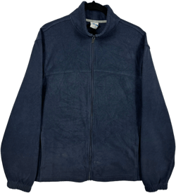 Starter Dark Blue Fleece Zip Jacket Size L