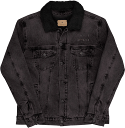 MAAT FOREVER denim sherpa jacket