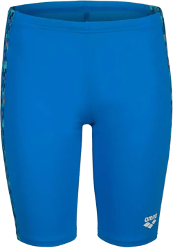 ARENA Performance Boys' Pool Tiles Swim Jammer MaxLife Knee-Length Swimsuit Pool Training Swim Team Kids’ Bathing Suit 28 Blue River/Blue Multi