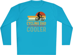 Cycling Dad Like A Regular Dad But Cooler Shirt ,Father's Day Shirt, Father Gift , Gift For Dad, Funny Bicycle Gift, Cycling Gift for Dad, Unisex Lightweight Long Sleeve Tee