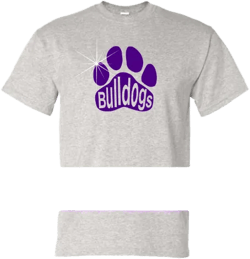 Bulldogs Paw Shirt - Glitter