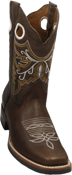 Dona Michi MEN'S RODEO COWBOY BOOTS GENUINE LEATHER WESTERN SQUARE TOE BOTAS-CARR 360 6 Tan