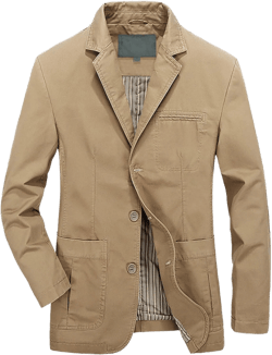 Mens Cotton Suit Blazer Jackets Casual Lightweight Regular Fit Fashion Sports Coats Winter Jacket Cotton Cargo Work Jacket 3X-Large Khaki