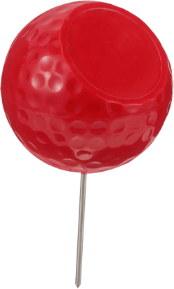 SUPVOX Golf Ball tee Marker Colored Balls to Serve Golf tee Holder abs Golf Wooden The Sign Lightweight Metal Golfing Ball tee Holder String Portable Tee Golf Stuff red