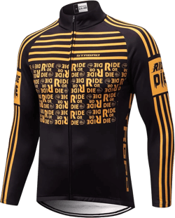 MR Strgao Men's Cycling Winter Thermal Jacket Windproof Long Sleeves Bike Jersey Bicycle Coat Size XL