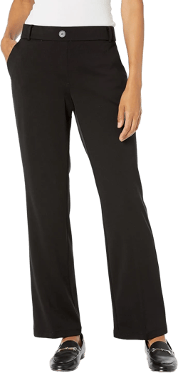 Kasper Women's Pull on Faux Fly Ponte Trouser Pant