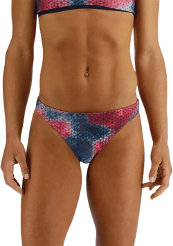 TYR Women's Durafast Elite Mini Bikini Swimsuit Bottom Red/Multi Medium