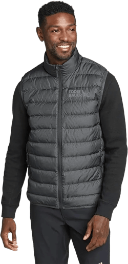 Eddie Bauer Men's CirrusLite Down Vest, Dk Smoke Htr, Large, Tall