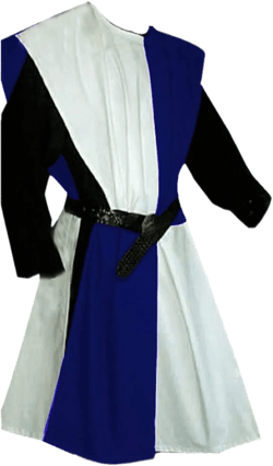Halloween Costume Mens Cosplay Costume Mens Medieval Knight Tunic Knight Tabard Medieval Dress Renaissance LARP (S-6XL) White/Blue XXXXX-Large