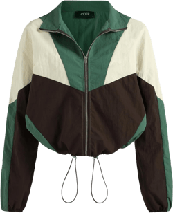 CIDER Women's Color Block Drawstring Jacket