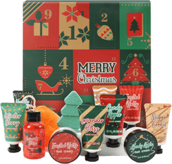 Beauty Advent Calendar Gift Set BODY & EARTH # LOVE Gifts for Women and Girls 12pcs Lotion Sets Includes Hand Lotion,Body Lotion,Foot Cream,Bath Sets,etc