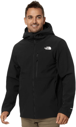 THE NORTH FACE Men’s Apex Bionic 3 DWR Softshell Hooded Jacket - PFAS Free Large Tnf Black-npf