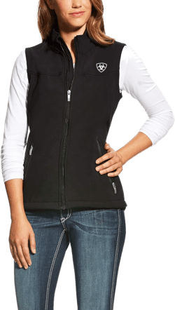 ARIAT Women's New Team Softshell Vest Black Medium