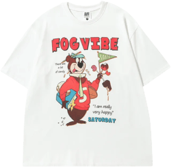 Men T Shirt Letter Printed Cotton Short-Sleeved T-shirt Men's Summer Loose