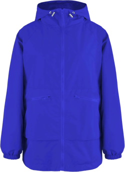 MAKARTHY Rain Jacket Women Waterproof Lightweight Jacket With Hood Packable Raincoat with Pockets S-XXXL Royal Blue 3X-Large