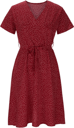 Wedding Dress Summer Dress V Neck 60s Dress for Women lace Maternity Dress Women's Summer Dresses Fancy Dress for Women Bump Friendly Dress Maxi Dresses for Women Summer H-red : Clothing, Shoes & Jewelry