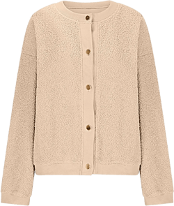 Women Fleece Sherpa Jacket Cropped Jacket Button Down Coats Warm Winter Jackets Fuzzy Fluffy Sweater Fashion Outerwear Medium Beige