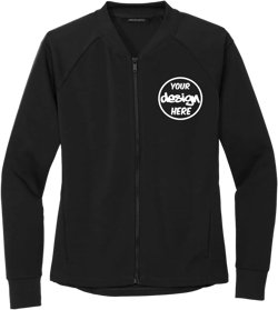 INK STITCH Women MM3001 Mercer+Mettle Custom Embroidery Logo Texts Personalized Double Knit Bomber Jackets : Clothing, Shoes & Jewelry