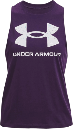 Under Armour Women's Live Sportstyle Graphic Tank Purple Switch (570)/Black X-Large