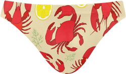 Oyihfvs Lobster Crab with Lemon Dill Seamless Sexy Men Swim Brief Trunks Beach Bikini for Men, Swim Underwear Low Waist Quick Dry Swimwear Thong Swimsuit Boxer Shorts(XXL)
