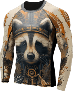 HYPEWAVE Compression Shirt Men Stretchable Fabric Long Sleeve BJJ Rash Guard Shirt with UPF 50+, Gift on Birthday