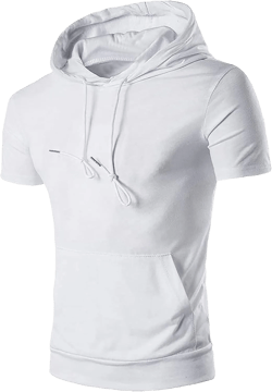 QWENTMTNTY Mens Workout Tank Tops Hood Sleeveless Gym T-Shirt Cotton Athletic Muscle Tees Pockets Running Sports Bodybuilding Stringer Hoodies B-White