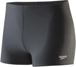 Speedo Men's Race Endurance+ Polyester Solid Square Leg Swimsuit 30 Granite