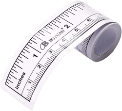 White Self Adhesive Measure Tape, Ruler Sticker, Tape Measures, Stickers Measure Machine Tape, Workbench Ruler for Work Woodworking, Drafting Table