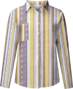 Women's Striped Button Up Blouse Trendy Business Tops Dressy Soft Cotton Linen Tops Casual Long Sleeve Tops Fall Shirt XX-Large B- Yellow