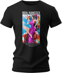 Boa Hancock Anime Unisex Print T-Shirt for Men & Women Anime Graphic Tee Shirt Large Boa Hancock
