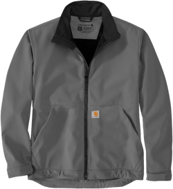 Carhartt Men's Rain Defender Relaxed Fit Softshell Jacket Large Steel