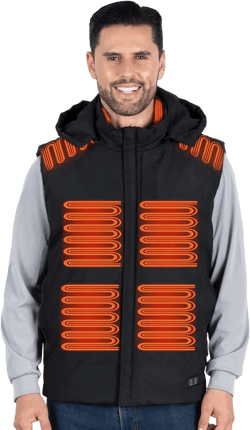Heated Vest for Men Women with Battery Pack Included, Lightweight Rechargeable Smart Heated Jackets for Men Women Medium Black