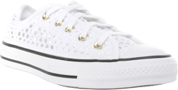 Converse 565495C All Star Ox Crochet In White Black For Women