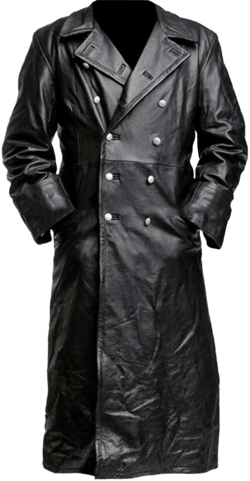 Brnmxoke 2023 Clearance Black Leather Trench Coat Mens Full Length,Mens Big and Tall Leather Duster Coat Long Warm Winter Overcoat for Men Plus Size