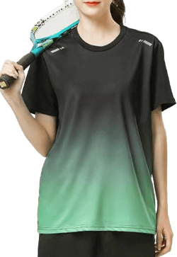 Women's Spring/Summer Sports Mesh Basic Printed Short Sleeve T-Shirt - Quick Drying, Moisture Wicking, Running, Tennis, Workout, Outdoor, Casual Sports Clothing