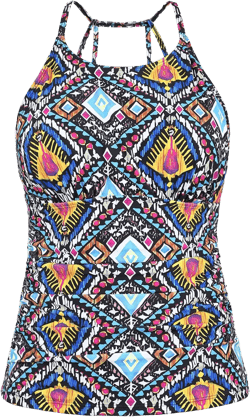 Cadocado Women's Tankini Top Strappy Back Bathing Suit Slimming Control Swimsuits Top Ruched Swimwear Top Only : Clothing, Shoes & Jewelry