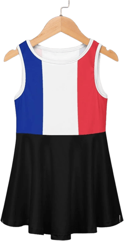 Trinidad and Tobago Flag Girl Dress Summer Crew Neck Children's T-Shirt Tops Casual Wear 80CM Style-6
