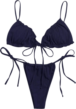 Bikini Sets for Women Sexy Solid Women Tankini Swimsuits 2 Piece Swimsuit for Women Bandeau Bikini Sets Swimwear
