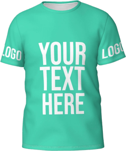 Custom T-Shirts Add Your Own Image/Text/Photo Mens Short Sleeve Shirt Personalized T-Shirts Funny T-Shirt 4 Sides Printed Blue Medium