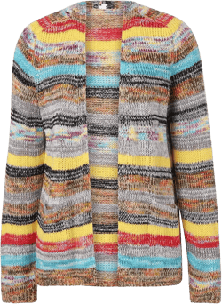 Womens Striped V Neck Sweater Crop Top Long Sleeve Cable Knit Colorful Cardigan Oversized Rainbow Sweaters Tops Small Red